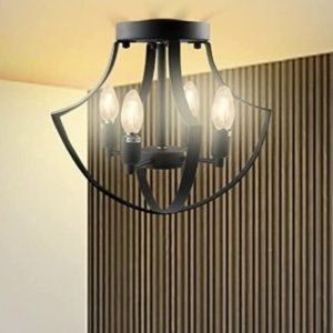 Semi Flush Mount Ceiling Light Fixture *NEW